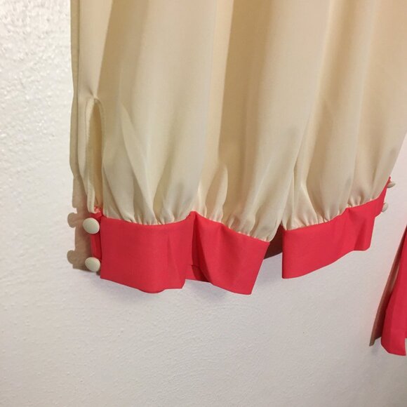 Vintage 50s 60s Two Piece Lingerie Pajama Set Colorblock Nickers Pantaloons (1) - Picture 15 of 16